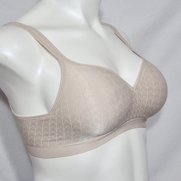 36C Bali 3463 Comfort Revolution Wire Free‎ Bra Beige - Picture 2 of 4